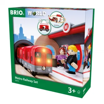 Set de joaca Brio - Metrou pe sine