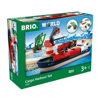 Set de joaca Brio - Port cu vapor cargo