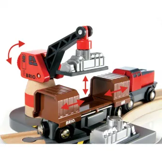 Set de joaca Brio - Port cu vapor cargo