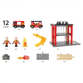Set de joaca Brio - Statia de pompieri