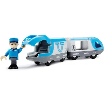 Set de joaca Brio - Tren de calatori, cu baterii