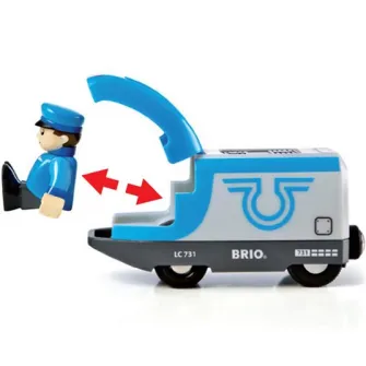 Set de joaca Brio - Tren de calatori, cu baterii