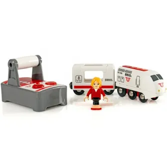 Set de joaca Brio - Tren de calatori, cu telecomanda