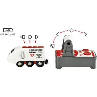 Set de joaca Brio - Tren de calatori, cu telecomanda