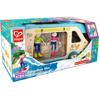 Set de joaca din lemn Hape - Furgoneta de aventura