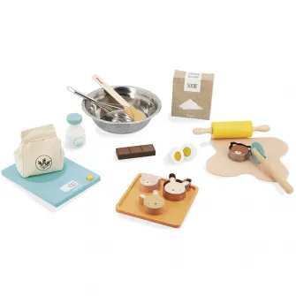 Set de joaca din lemn Janod - Atelierul de patiserie