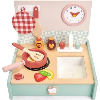 Set de joaca din lemn Tender Leaf Toys - Chicineta, 11 piese