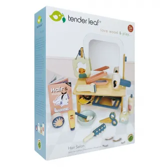 Set de joaca din lemn Tender Leaf Toys - Hair Salon, cu accesorii