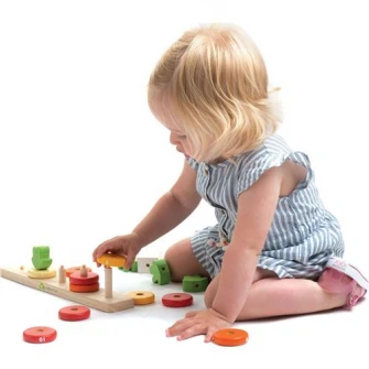 Set de joaca din lemn Tender Leaf Toys - Numaratoarea morcovilor, 16 piese