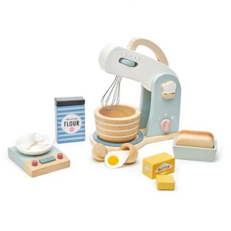 Set de joaca din lemn Tender Leaf Toys - Robot de bucatarie, 27 piese