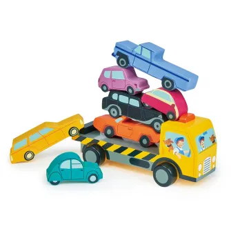 Set de joaca din lemn Tender Leaf Toys - Stacking Cars