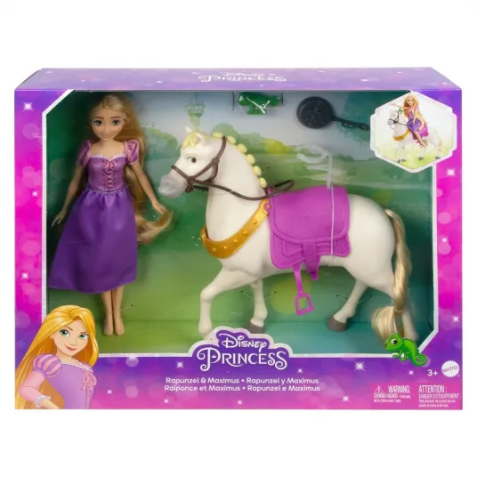 Set de joaca Disney Princess - Rapunzel si calul Maximus