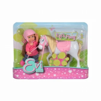 Set de joaca Evi Love - Ponei alb, 12 cm
