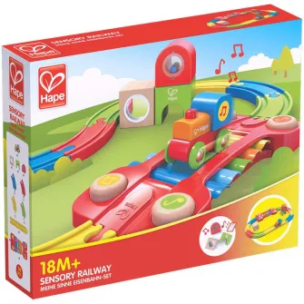 Set de joaca Hape - Sina de tren senzoriala