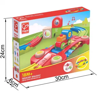 Set de joaca Hape - Sina de tren senzoriala