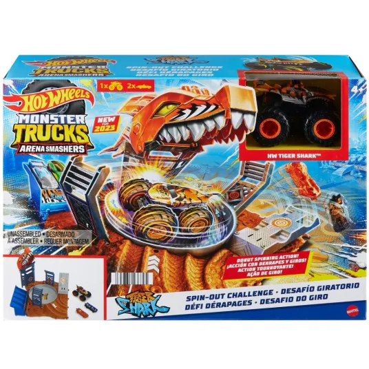 Set de joaca Hot Wheels Monster Trucks - Arena Smashers, Spin-out challenge