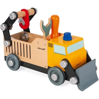Set de joaca Janod - BricoKids, Masinuta de construit, din lemn