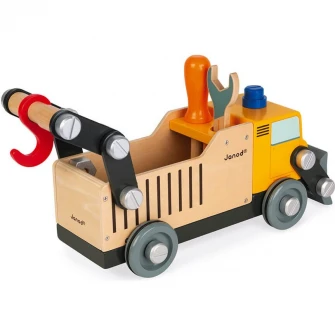 Set de joaca Janod - BricoKids, Masinuta de construit, din lemn