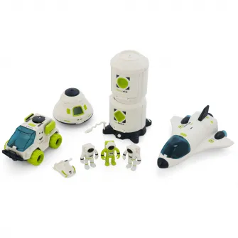 Set de joaca M-Toys Statia Spatiala 4 in 1 cu lumini si sunete