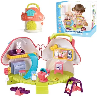 Set de joaca Mappy Casuta Iepurasului, cu mobilier si accesorii