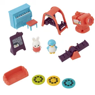 Set de joaca Mappy Casuta Iepurasului, cu mobilier si accesorii