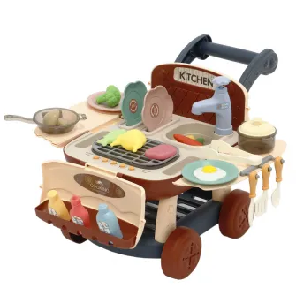Set de joaca Mappy Cos supermarket transformabil, cu accesorii, Roz