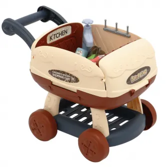 Set de joaca Mappy Cos supermarket transformabil, cu accesorii, Roz