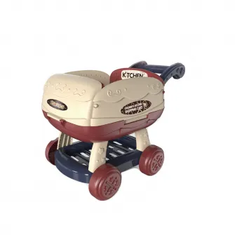 Set de joaca Mappy Cos supermarket transformabil, cu accesorii, Roz
