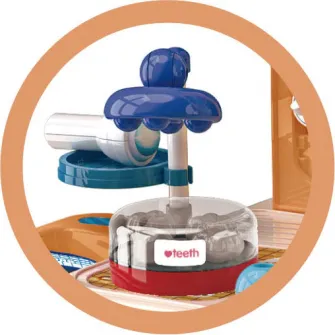 Set de joaca Mappy Dentalcare Desk cu 52 piese pentru micul medic stomatolog