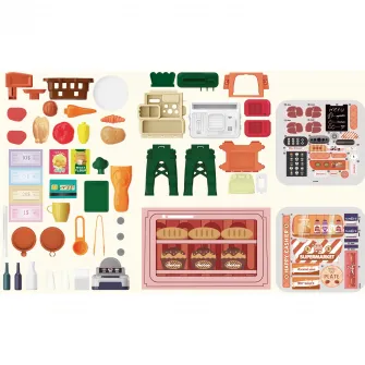 Set de joaca Mappy Happy Shopping - Supermarket, 51 piese