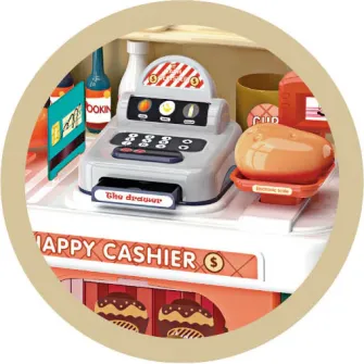 Set de joaca Mappy Happy Shopping - Supermarket, 51 piese