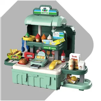 Set de joaca Mappy Mobile Shopping, Supermarket 3in1, 59 piese