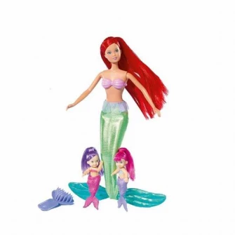 Set de joaca Steffi Love Mermaid Twins, cu corp verde