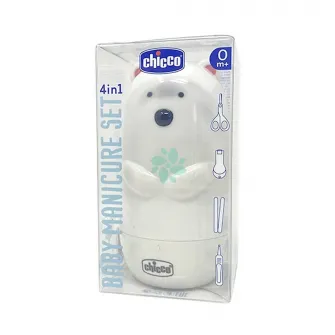 Set de manichiura pentru bebelusi Chicco, urs polar, 0 luni+