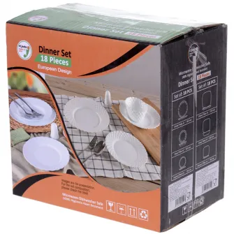 Set de masa Eljado, 18 piese, opal