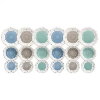 Set de masa Tognana Louise Lovely 18 piese, ceramica