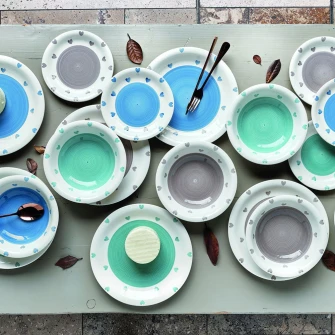 Set de masa Tognana Louise Lovely 18 piese, ceramica