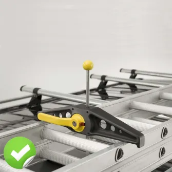 Set de prins scari cu 1, 2 sau 3 tronsoane pe masina, Rhino SafeClamp