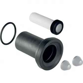 Set de racordare Geberit pentru vas WC suspendat, lungime 18.5 cm, cu garnitura de etansare cu manseta
