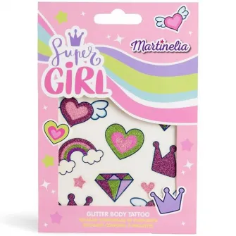 Set de tatuaje Martinelia - Super Girl, cu sclipici