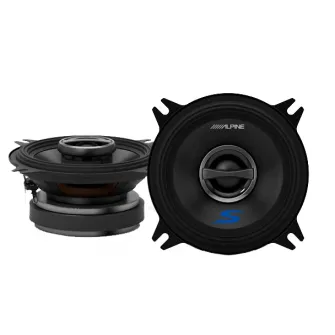 Set difuzoare auto coaxial Alpine S-Series, S-S40, 4" (10 cm), 2 cai, 4 ohm, 140 W, 45W RMS