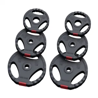 Set discuri cu prindere umplute cu ciment, Gorilla Sport, 17,5 Kg, 30/31mm