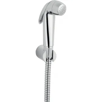 Set dus igienic Ferro Presso, cu sistem Auto-Stop, racord universal D1/2”, furtun dus 125 cm, Crom