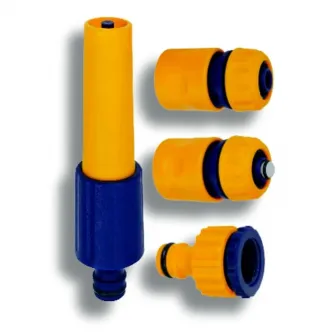Set duza cu jet ajustabil si conectori din plastic Novaservis DY8025