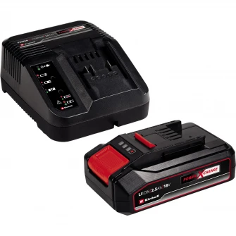 Set Einhell masina de gaurit si insurubat (bormasina) pe acumulator PXC TC-CD 18/35 + ferastrau pendular pe acumulator PXC TC-JS 18 + polizor unghiular pe acumulator PXC TC-AG 18/115 + Starter Kit PXC acumulator 18 V, 2.5 Ah, incarcator