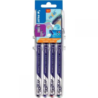 Set evolutive Pilot Frixion fineliner albastru negru rosu verde 4/Set Pilot