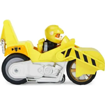 Set figurina cu vehicul Paw Patrol - Moto Pups, Rubble si Motocicleta Deluxe