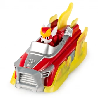Set figurina cu vehicul Paw Patrol True Metal - Charged Up, Marshall