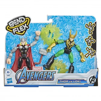 Set figurine Avengers, Bend and Flex - Thor vs Loki