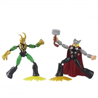 Set figurine Avengers, Bend and Flex - Thor vs Loki